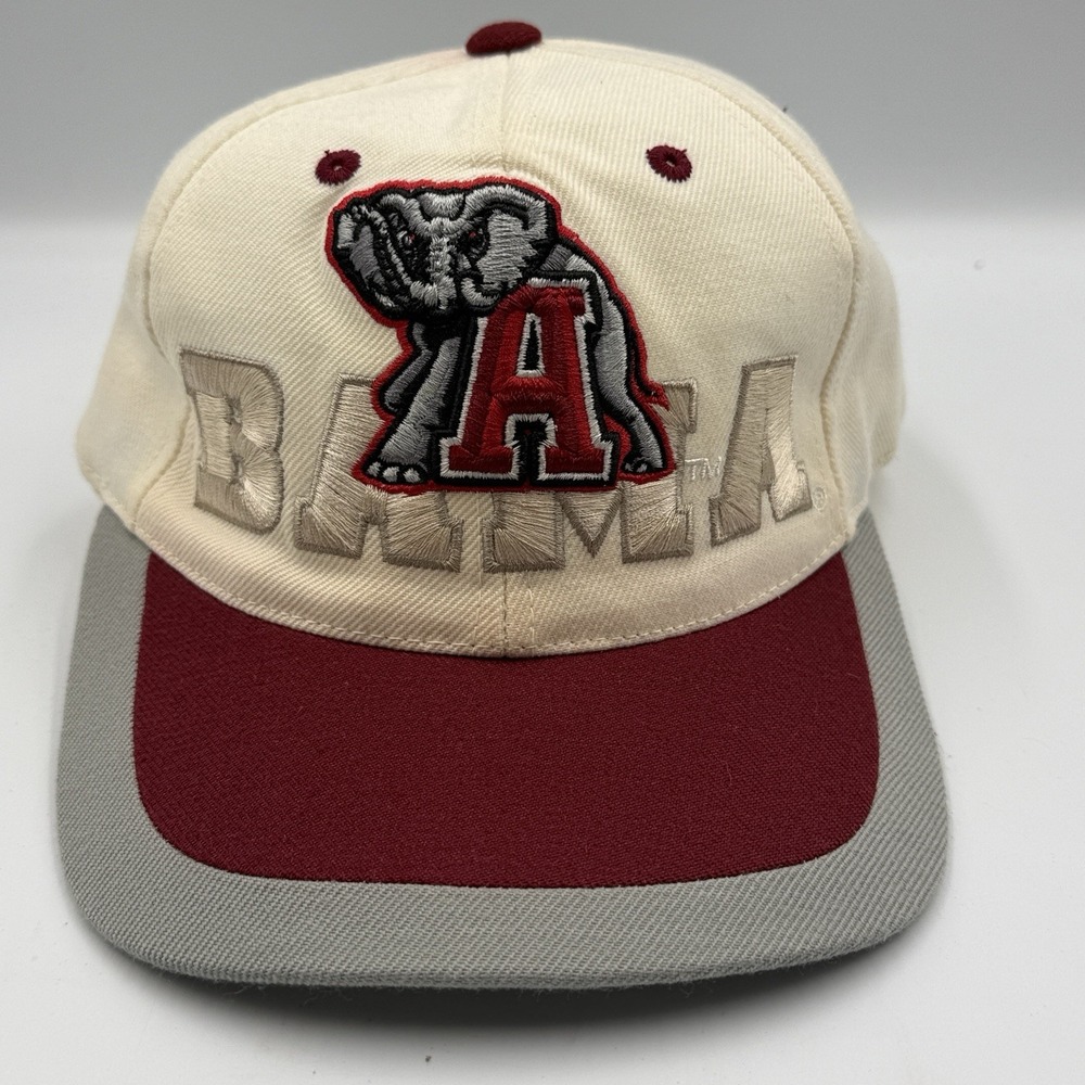 Vintage Alabama Crimson Tide Captain's Collection Elephant Bama Strapback 90's